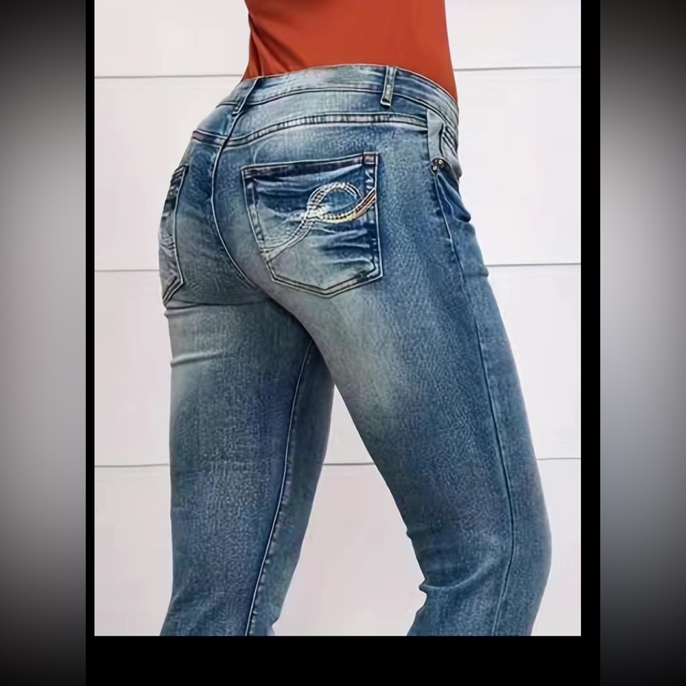Barbed Wire Pocket Jeans, Buttons on Bootcut Opening, Size M - RARE!